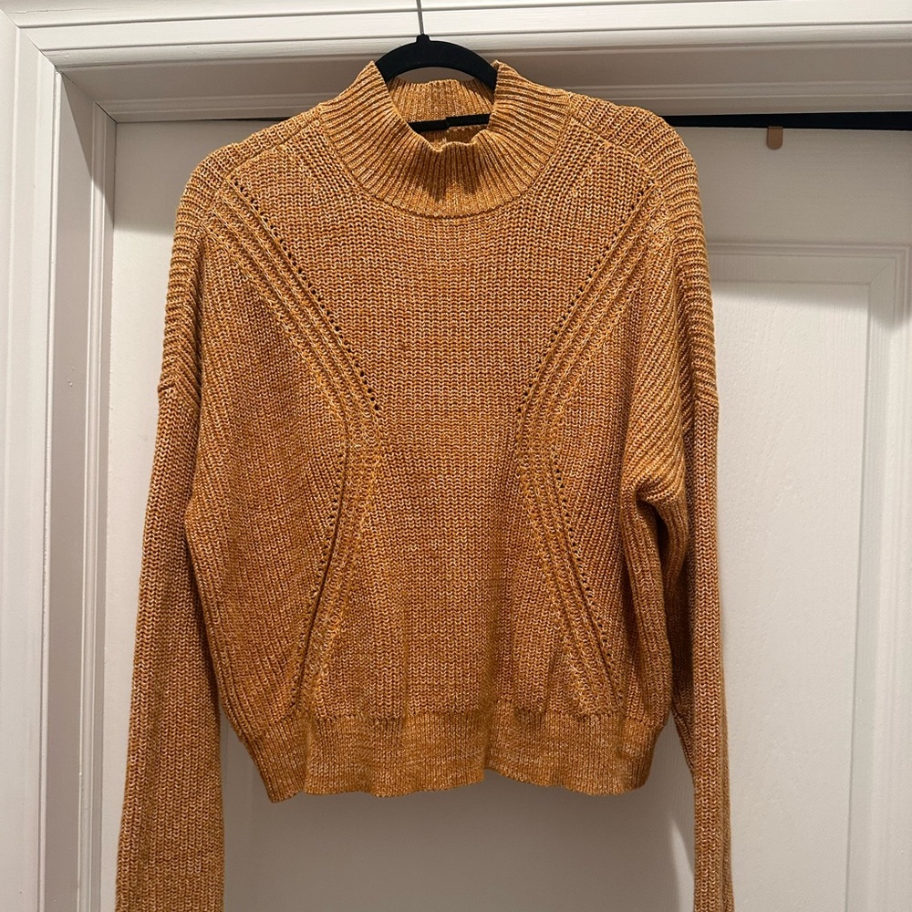 Kendall & Kylie Golden Brown Turtleneck Sweater